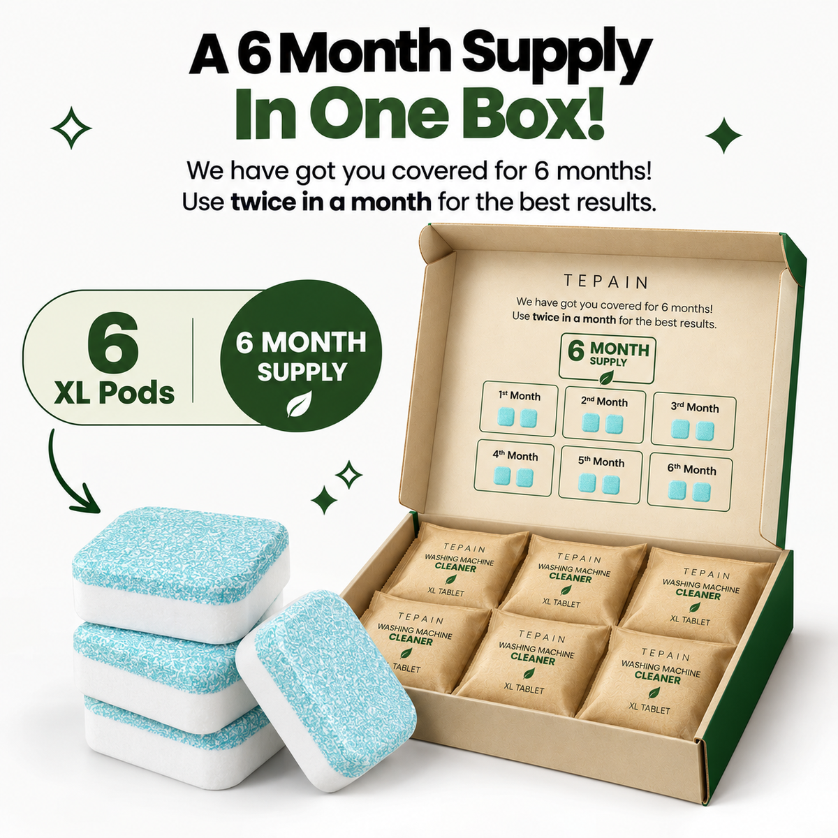 Tepain Washing Machine Pods