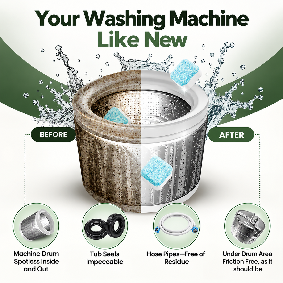 Tepain Washing Machine Pods