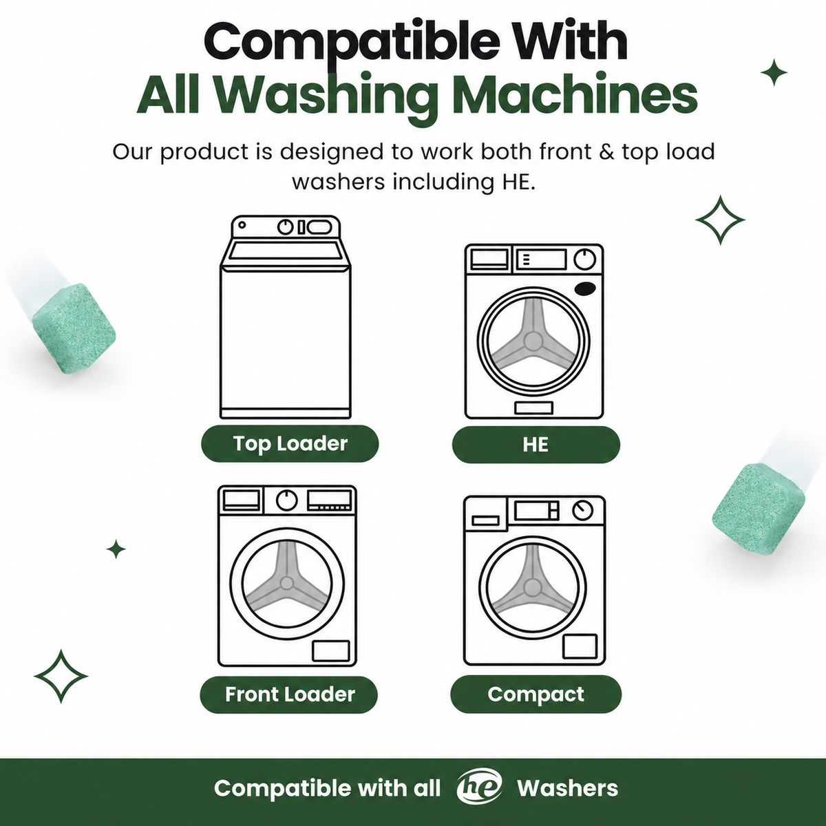 Tepain Washing Machine Pods